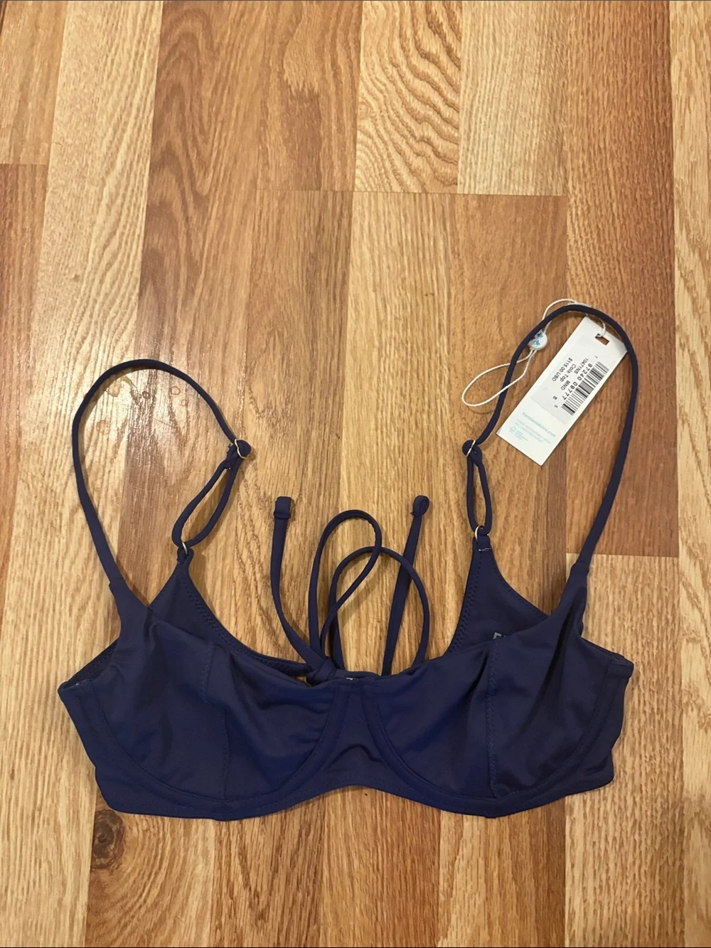NWT Frankie's Bikinis Cola Underwire Bikini Top